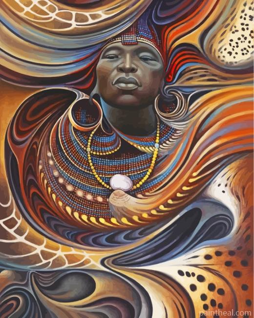 Aesthetic African Black Man Painting By Numbers Kits