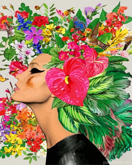 Hawaiian Woman Painting By Numbers Kits