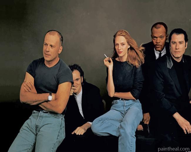 Pulp Fiction Movie Characters Painting By Numbers Kits