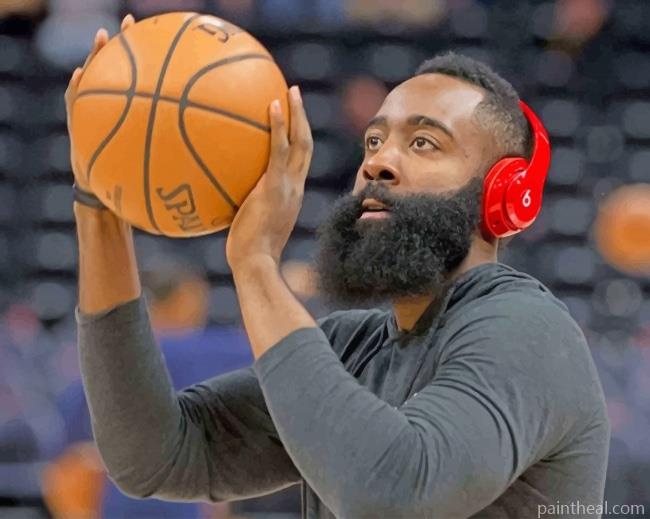 James Harden Basketball Painting By Numbers Kits