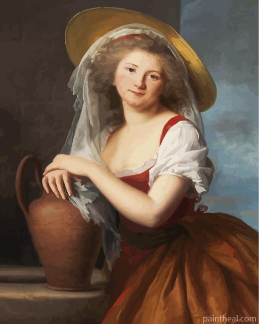 Vintage Woman By Elisabeth Vigee Le Brun Painting By Numbers Kits