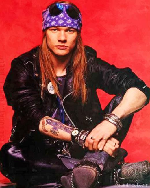 Axl Rose Rock Singer Painting By Numbers Kits