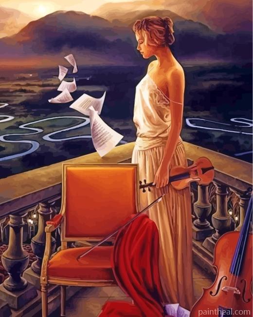 Sad Musician Painting By Numbers Kits