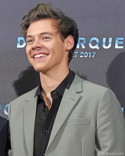 Harry Styles Smiling Painting By Numbers Kits