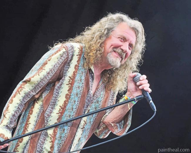 Robert Plant Performing Painting By Numbers Kits