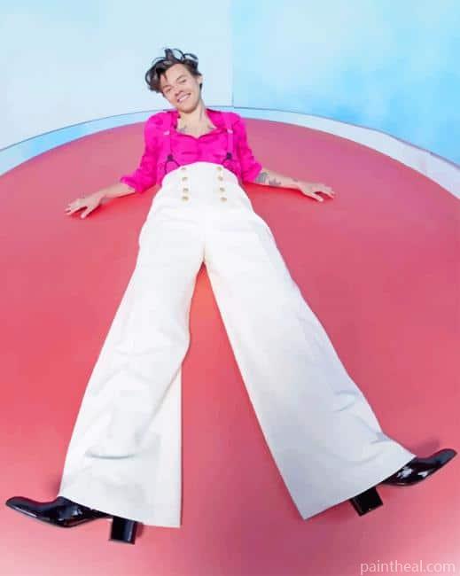 Harry Styles Wearing Pink Painting By Numbers Kits