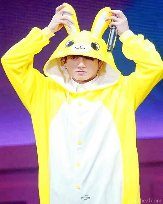 Jungkook In Onesie Painting By Numbers Kits