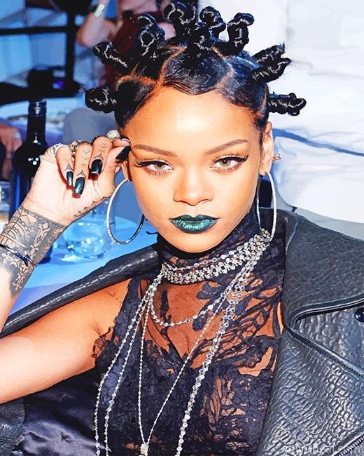 Rihanna Hairstyle Painting By Numbers Kits