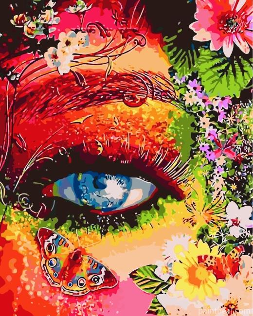Mother Earth Eye Painting By Numbers Kits