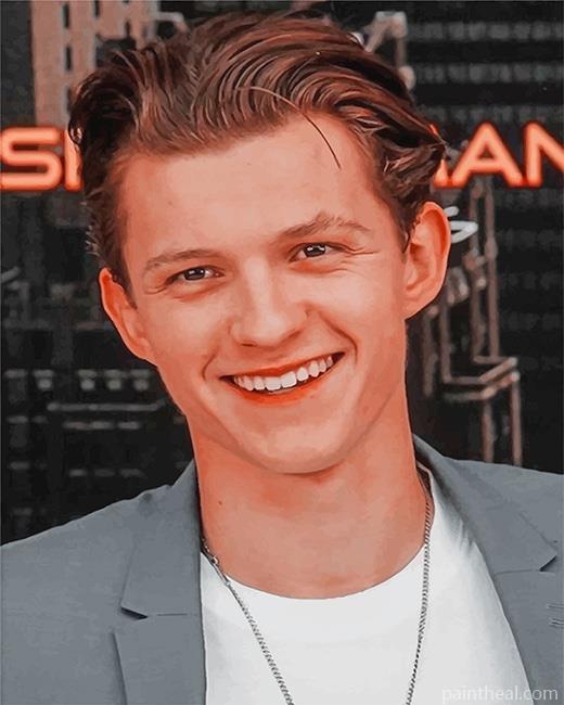 Tom Holland Smile Painting By Numbers Kits