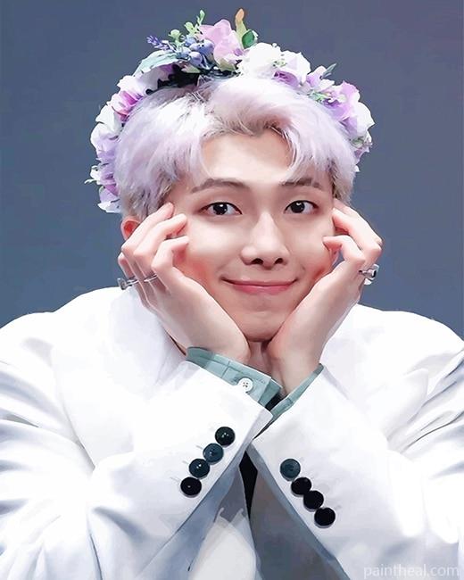 Cute Kim Namjoon Painting By Numbers Kits
