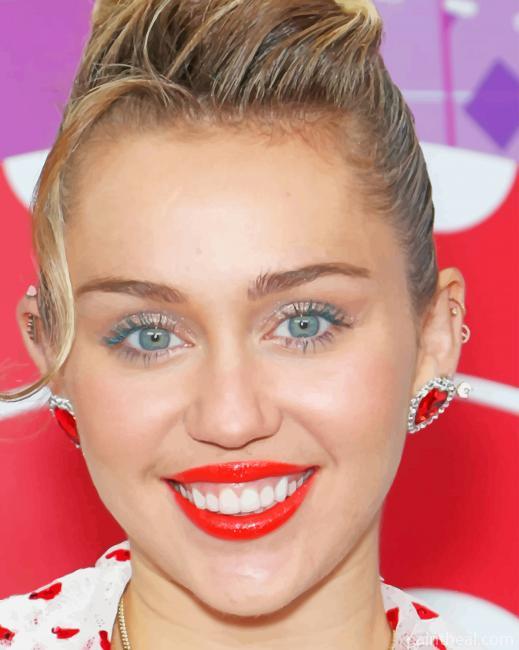 Miley Cyrus Singer Painting By Numbers Kits