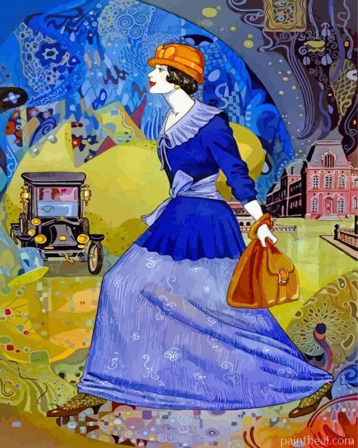 Classy Deco Lady Painting By Numbers Kits