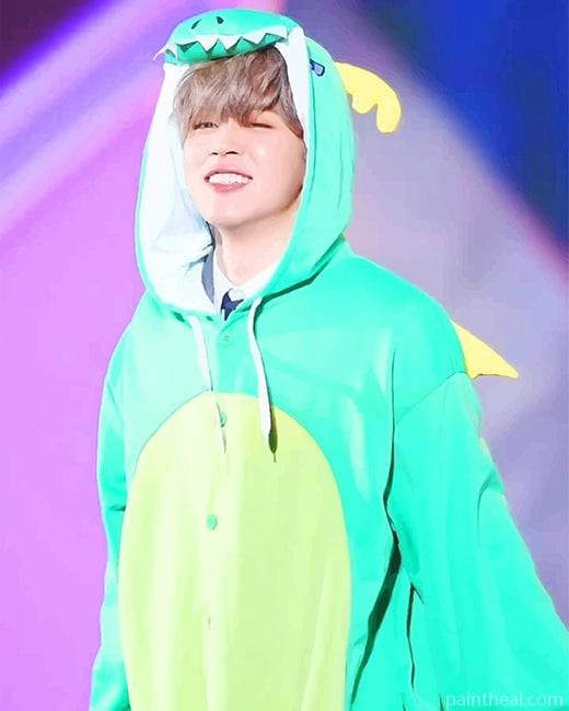 Happy Cute Jimin Painting By Numbers Kits