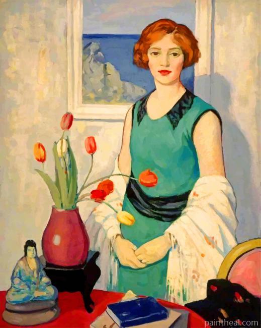 Woman By George Telfer Bear Painting By Numbers Kits