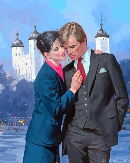 Romantic Couple Painting By Numbers Kits