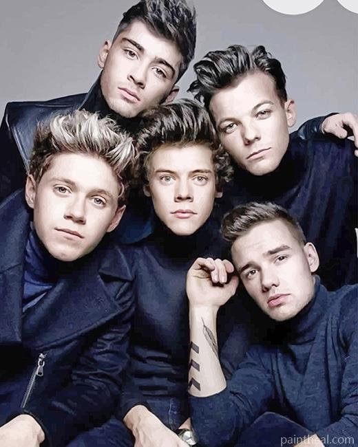 One Direction Photoshoot Painting By Numbers Kits