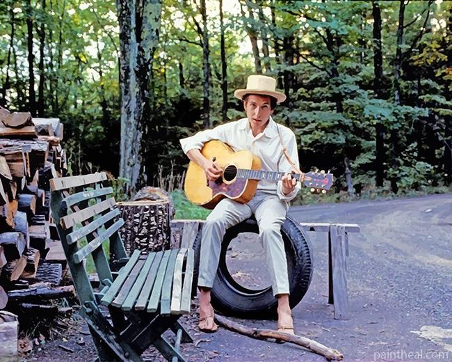 Bob Dylan Elliot Guitar Painting By Numbers Kits