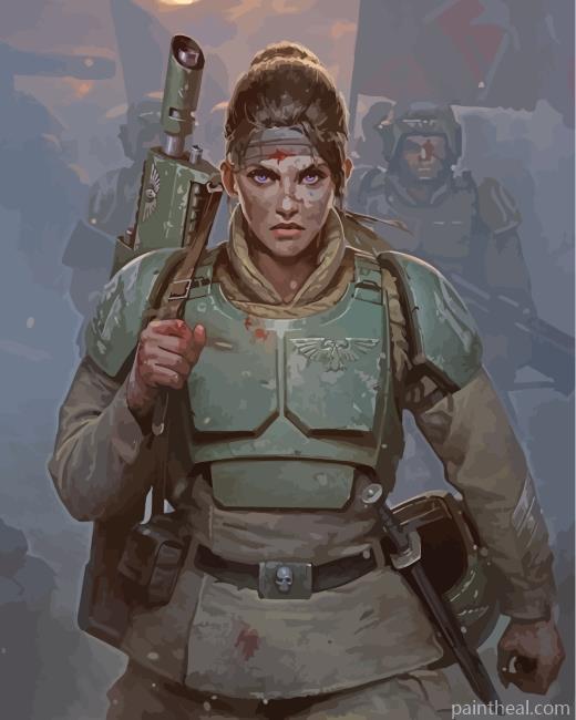 Guard Woman Painting By Numbers Kits