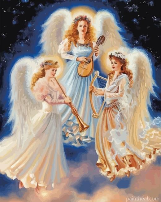 Musicians Angels Painting By Numbers Kits