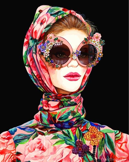 Gucci Classy Woman Painting By Numbers Kits