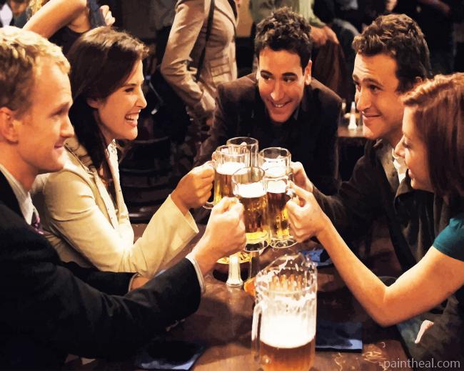 How I Met Your Mother In The Bar Painting By Numbers Kits