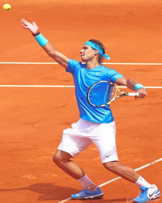 Rafael Nadal Tennis Player Painting By Numbers Kits