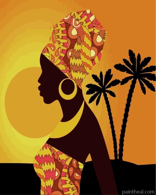 Afro Woman Painting By Numbers Kits