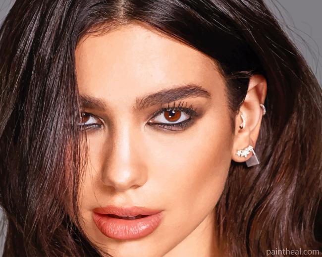 Singer Dua Lipa Painting By Numbers Kits