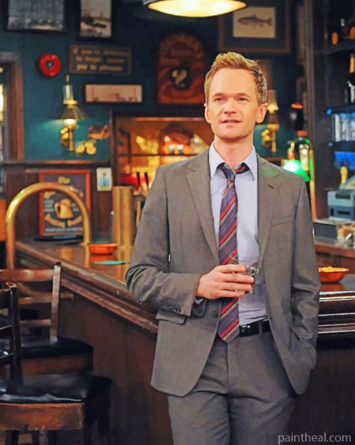 Barney Stinson How I Met Your Mother Painting By Numbers Kits