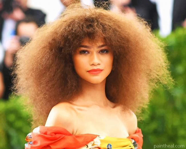 Zendaya Crazy Hair Painting By Numbers Kits