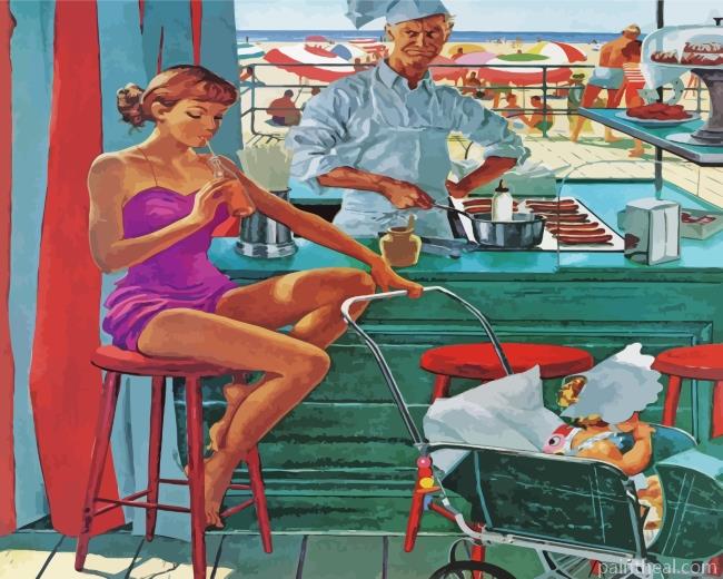 New In Motherhood Painting By Numbers Kits