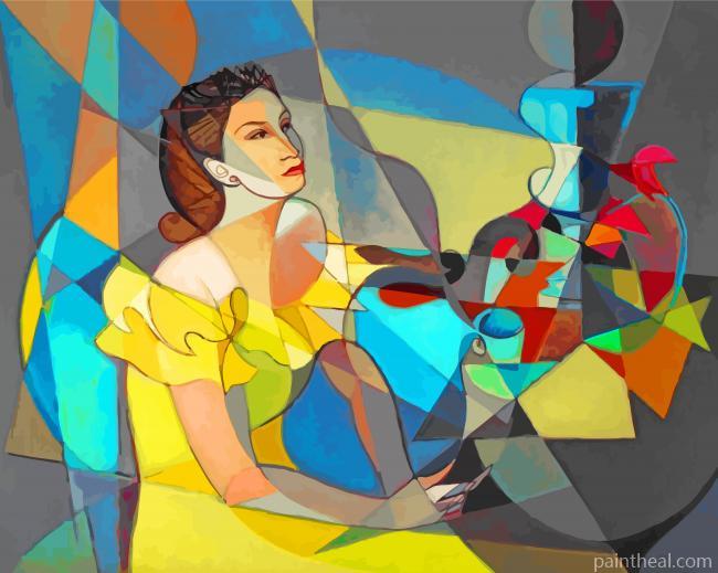 Abstract Woman Painting By Numbers Kits