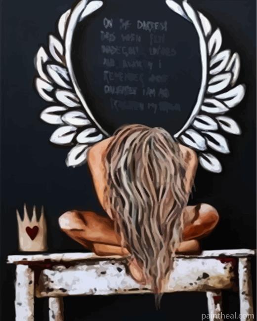 Sad Angel Painting By Numbers Kits