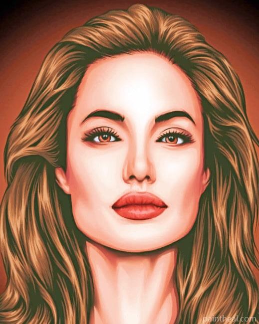 Angelina Jolie Art Painting By Numbers Kits