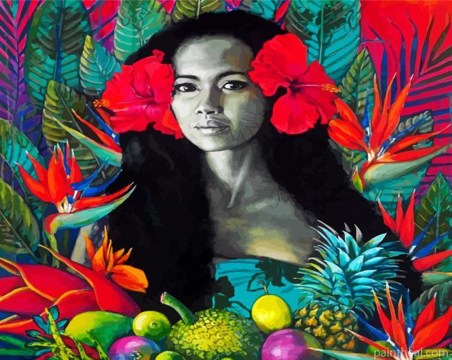 Hawaiian Girl Painting By Numbers Kits