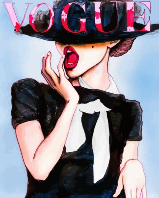 Vogue Woman Painting By Numbers Kits