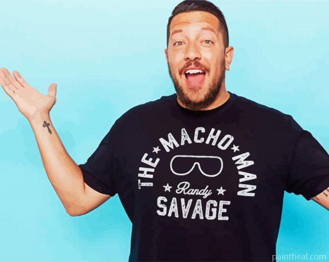 The Comedian Sal Vulcano Painting By Numbers Kits