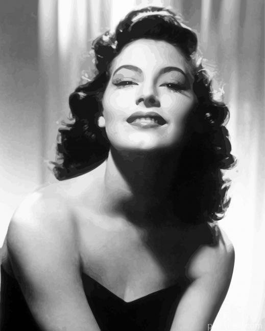 American Actress Ava Gardner Painting By Numbers Kits