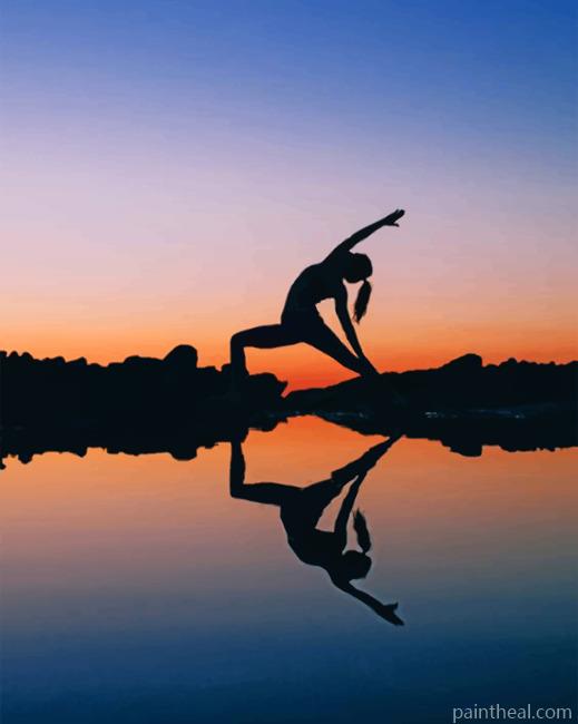 Woman Doing Yoga Painting By Numbers Kits