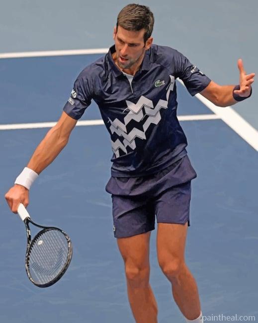 Novak Djokovic Player Painting By Numbers Kits