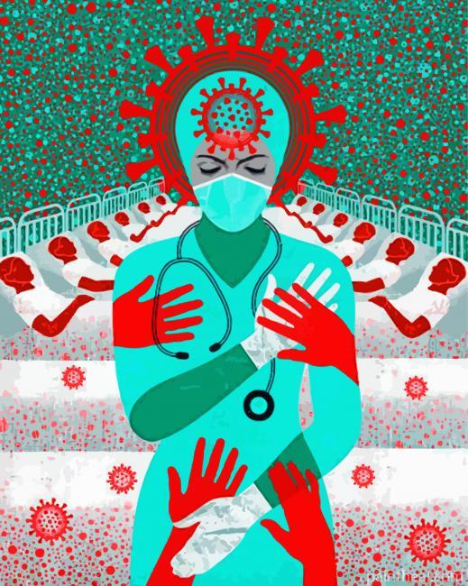 Healthcare Illustration Painting By Numbers Kits