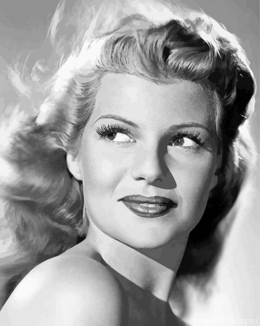 Beautiful Rita Hayworth Painting By Numbers Kits