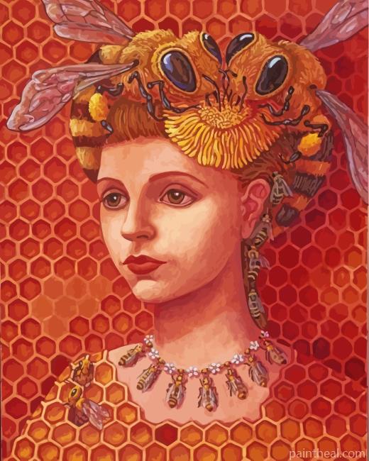 Bee Woman Painting By Numbers Kits