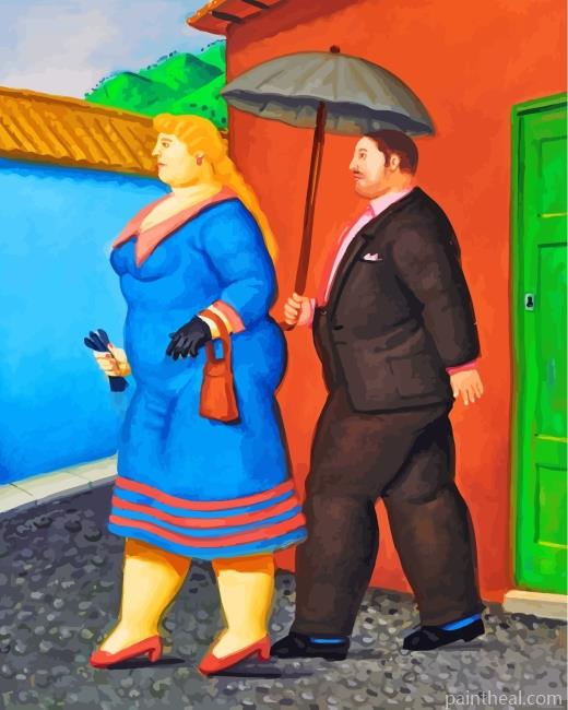 Fat Classy Couple Painting By Numbers Kits