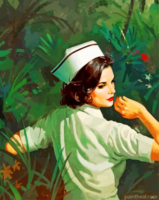 Vintage Nurse Painting By Numbers Kits