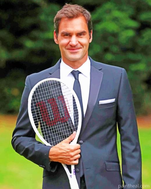 Classy Federer Nadal Painting By Numbers Kits