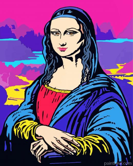 Mona Lisa Pop Art Painting By Numbers Kits
