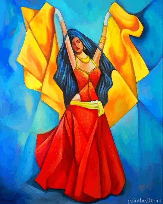 Arabic Dancer Painting By Numbers Kits