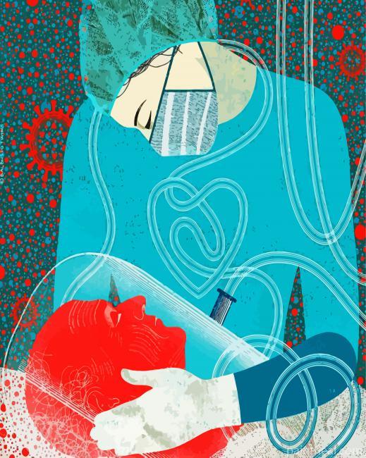 Nurse Illustration Painting By Numbers Kits